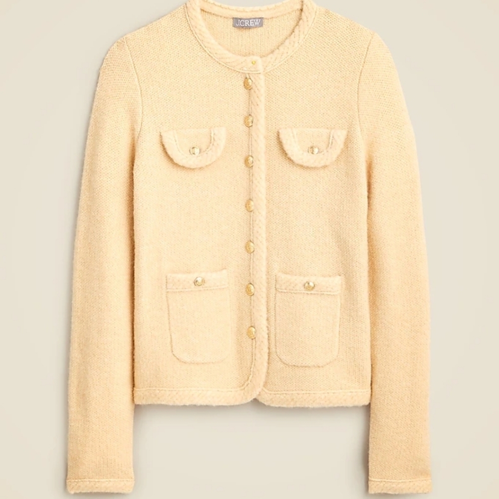 J Crew Textured sweater lady jacket CB931 SZ S NWT - Picture 5 of 11